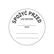 Etykiety Food Safety - "Spożyć przed" Wariant podstawowy