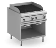 Grill z lawą wulkaniczną stołowy i na podstawie z trzech stron zamkniętej, gazowy Wariant podstawowy