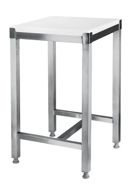 Kloc masarski z polietylenu z podstawą ze stali nierdzewnej, o wym. 500x400x830 mm Wariant podstawowy