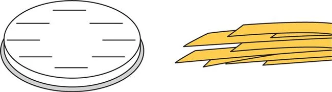 Końcówka do urządzenia do makaronu MPF2,5/4 – FETTUCCINE Wariant podstawowy