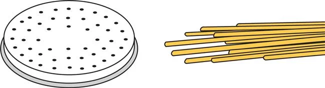 Końcówka do urządzenia do makaronu MPF2,5/4 - SPAGHETTI Wariant podstawowy
