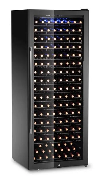 Lodówka do wina, 1-strefowa, 224 butelek, Arktic, 542L, czarny, 690x700x(H)1833mm Wariant podstawowy