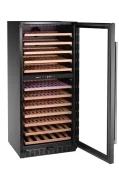 Lodówka do wina, 2-strefowa, 124 butelki, Arktic, 265L, czarny, 569x595x(H)1397mm Wariant podstawowy