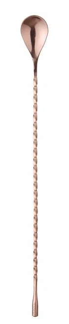 Łyżka barmańska, Bar up, miedziany, 385x35x(H)mm Wariant podstawowy