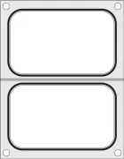 Matryca do zgrzewarki CAS CDS-01  na dwie tacki 178x113 mm Wariant podstawowy