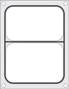 Matryca do zgrzewarki CAS CDS-01  na tackę dwudzielną 227x178 mm Wariant podstawowy