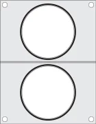 Matryca do zgrzewarki Hendi na dwa pojemniki do zupy  fi 115 mm Wariant podstawowy