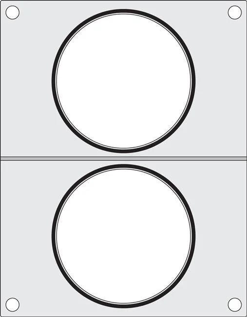 Matryca do zgrzewarki Hendi na dwa pojemniki do zupy  fi 115 mm Wariant podstawowy