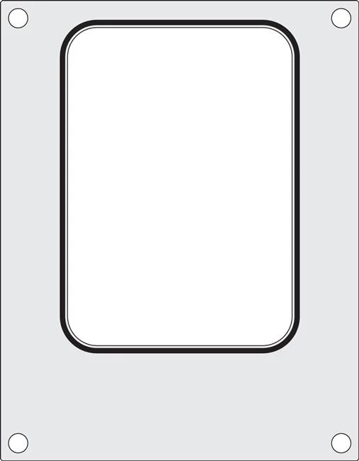 Matryca do zgrzewarki Hendi na tacke 187x137 mm bez podziału Wariant podstawowy