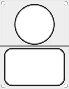Matryca do zgrzewarki MANUPACK 190  na tackę  bez podziału  187x137 mm Wariant podstawowy