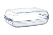 Naczynie żaroodporne, podwójne OVENCHEF, transparentny, 355x220x(H)110mm Wariant podstawowy