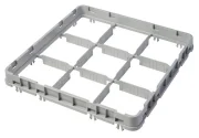 Nadstawka do koszy CAMBRO HALF DROP 500×500 mm szara, model E2 49 przegródek