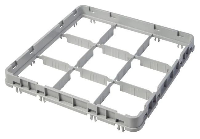 Nadstawka do koszy CAMBRO HALF DROP 500×500 mm szara, model E2 49 przegródek