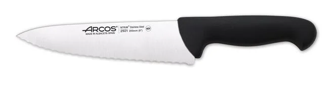 Nóż szefa kuchni, ząbkowany, seria 2900, Arcos, czarny, (L)333mm Wariant podstawowy