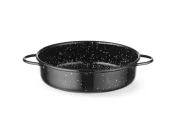 Patelnia emaliowana, HENDI, czarny, ?140x(H)45mm, Okrągły Wariant podstawowy