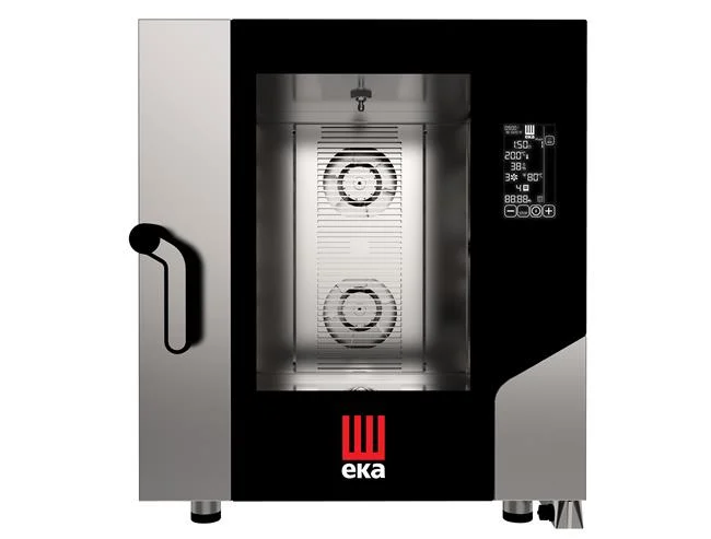 Piec konwekcyjno-parowy Millennial Black Mask Gastro 7× GN 1/1, elektryczny, Tecnoeka, Millennial Black Mask, 400V/10400W, 730x849x(H)850mm Wariant podstawowy