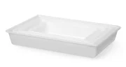 Płaski pojemnik do panierowania, HENDI, 12L, biały, 535x385x(H)85mm, Prostokątny Wariant podstawowy