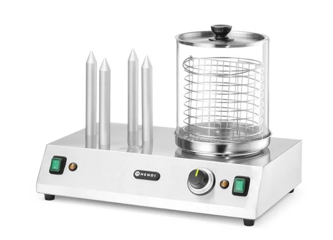 Podgrzewacz do parówek i bułek do hot-dogów, HENDI, 220-240V/550W, 500x310x(H)395mm Wariant podstawowy