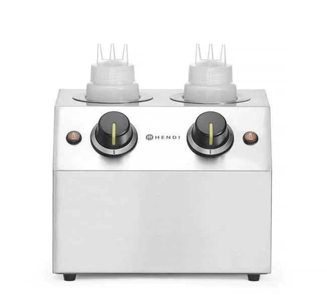 Podgrzewacz do sosów podwójny, HENDI, 1,3L, 220-240V/400W, 270x223x(H)282mm Wariant podstawowy