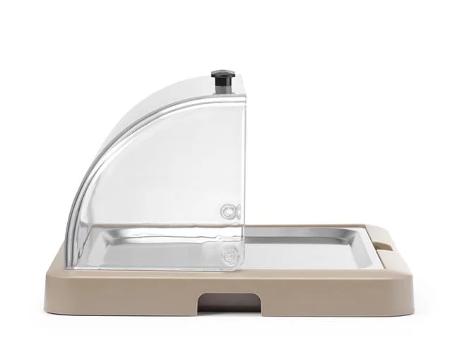 Pojedyncza witrynka chłodząca roll-top Duo UNIQ , HENDI, designed by Robert Bronwasser, beżowy, 460x355x(H)220mm, Prostokątny Wariant podstawowy