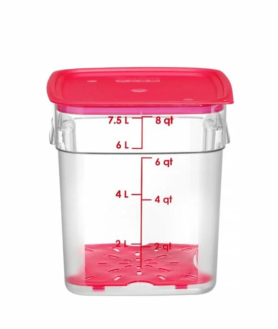 Pojemnik na żywność CamSquares Fresh Pro, Cambro, 7,6L, transparentny, 229x229x(H)243mm Wariant podstawowy