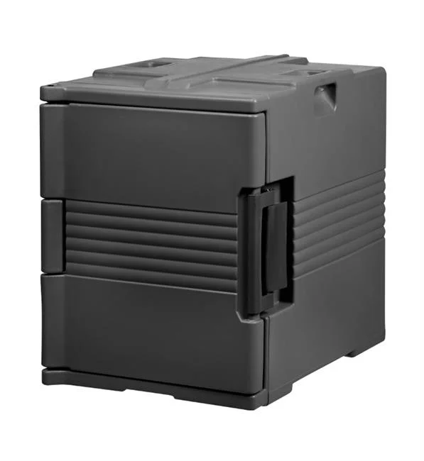 Pojemnik termoizolacyjny cateringowy 2 x GN 1/1 - 200, ładowany od frontu, AmerBox, GN 1/1, czarny, 465x655x(H)625mm Wariant podstawowy