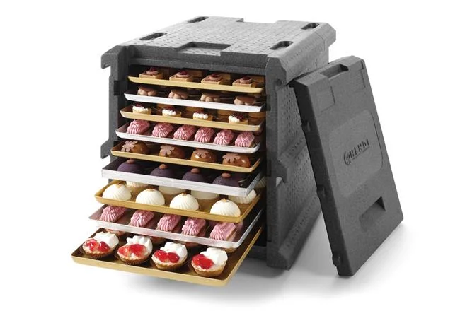 Pojemnik termoizolacyjny cateringowy 9 x 600x400 mm, HENDI, Profi Line, EN 600x 400, 128L, 540x700x(H)640mm Wariant podstawowy