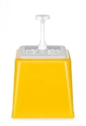 Pojemnik z pompką do sosów, zólty  Wariant podstawowy