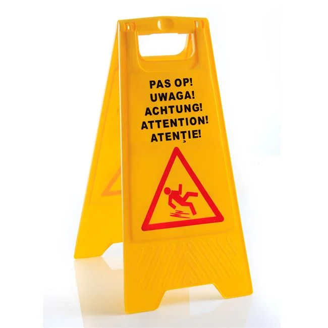 Potykacz informacyjny  "Śliska podłoga" Wariant podstawowy