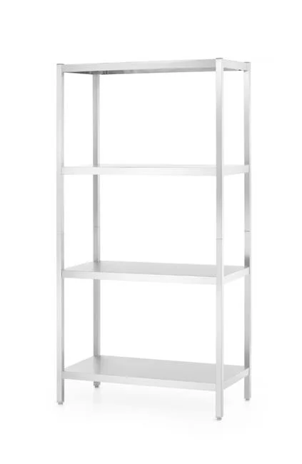 Regał skręcany 5-półkowy, pakowany w karton, nogi składane, HENDI, 900x450x(H)1800mm Wariant podstawowy