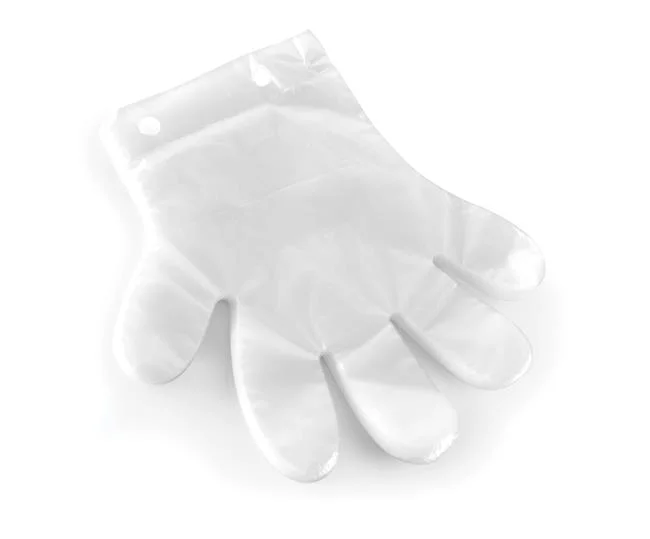 Rękawiczka foliowa jednorazowa, przezroczysta - zestaw 100 szt. Wariant podstawowy