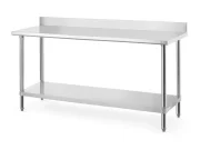 Stół przyścienny z półką - skręcany, HENDI, Budget Line, 1800x600x(H)950mm Wariant podstawowy