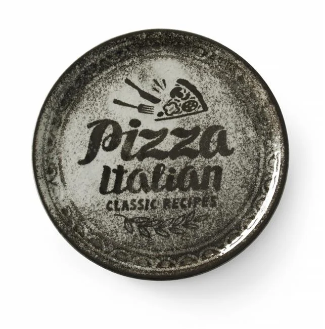 Talerz do pizzy Recipe Collection Black, HENDI, czarny, o330mm Wariant podstawowy