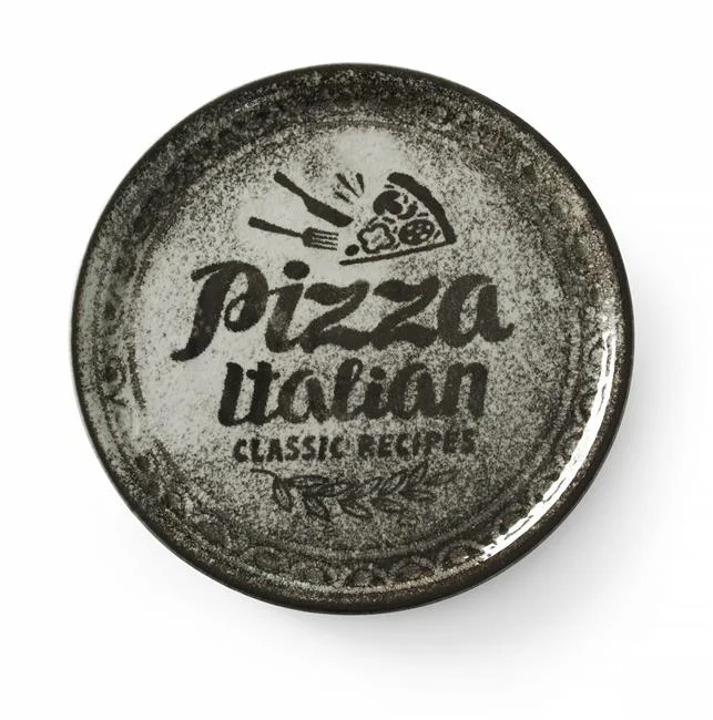 Talerz do pizzy Recipe Collection Black, HENDI, czarny, o310mm Wariant podstawowy