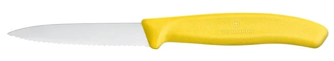 Victorinox Swiss Classic Nóż do jarzyn, ząbkowany, 80mm, żółty Wariant podstawowy