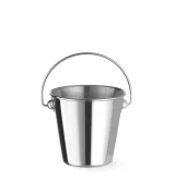 Wiaderko z uchwytem miniaturowe do przekąsek, HENDI, ?90x(H)85mm, Okrągły Wariant podstawowy