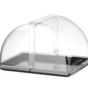 Witrynka roll-top, HENDI, GN 1/2, czarny, 325x265mm, Prostokątny Wariant podstawowy