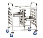 Wózek do transportu pojemników - podwójny 12x GN 1/1 Wariant podstawowy