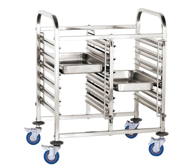 Wózek do transportu pojemników - podwójny 12x GN 1/1 Wariant podstawowy