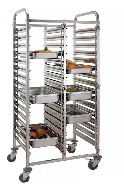 Wózek do transportu pojemników - podwójny 30x GN 1/1 Wariant podstawowy